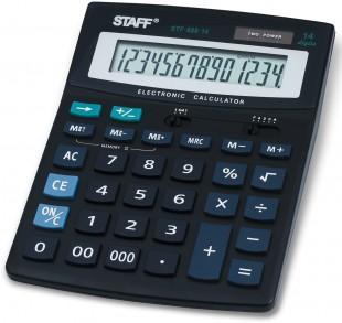Калькулятор настольный "STF-888-14", 14 разрядов Staff, размер 200x150x10 мм