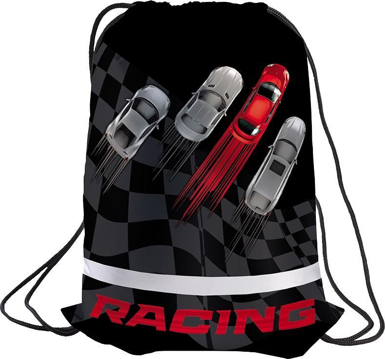 Рюкзак для обуви 1 отделение Berlingo "Racing", светоотражающая полоса