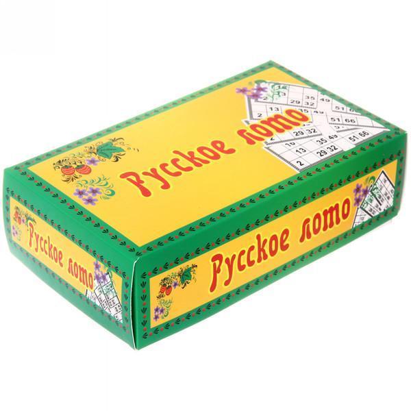 Русское лото в картонной коробке 