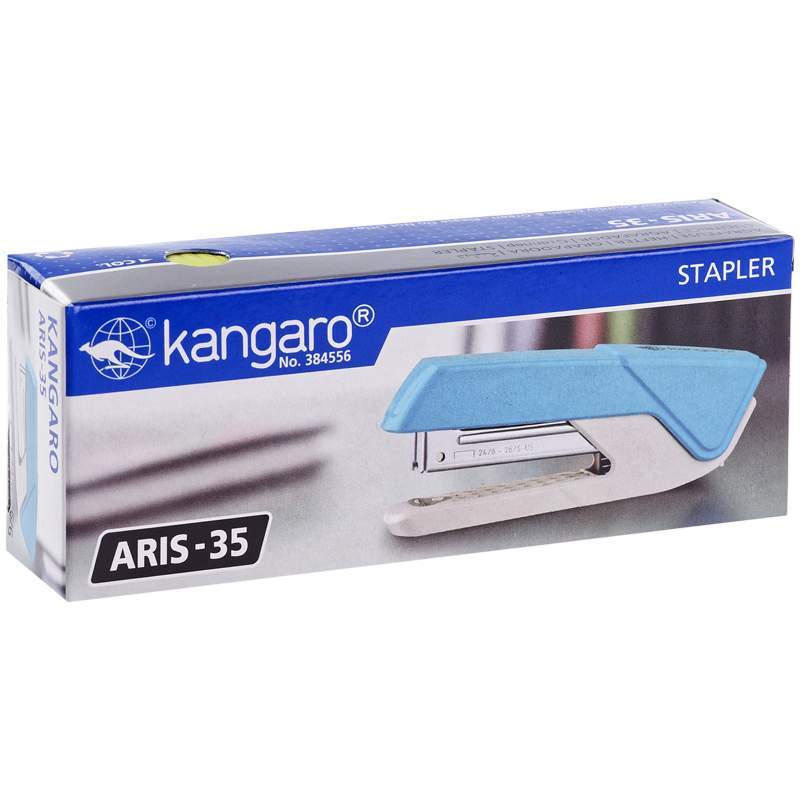 Степлер №24/6 Kangaro "Aris-10" до 20л., пластиковый корпус, ассорти