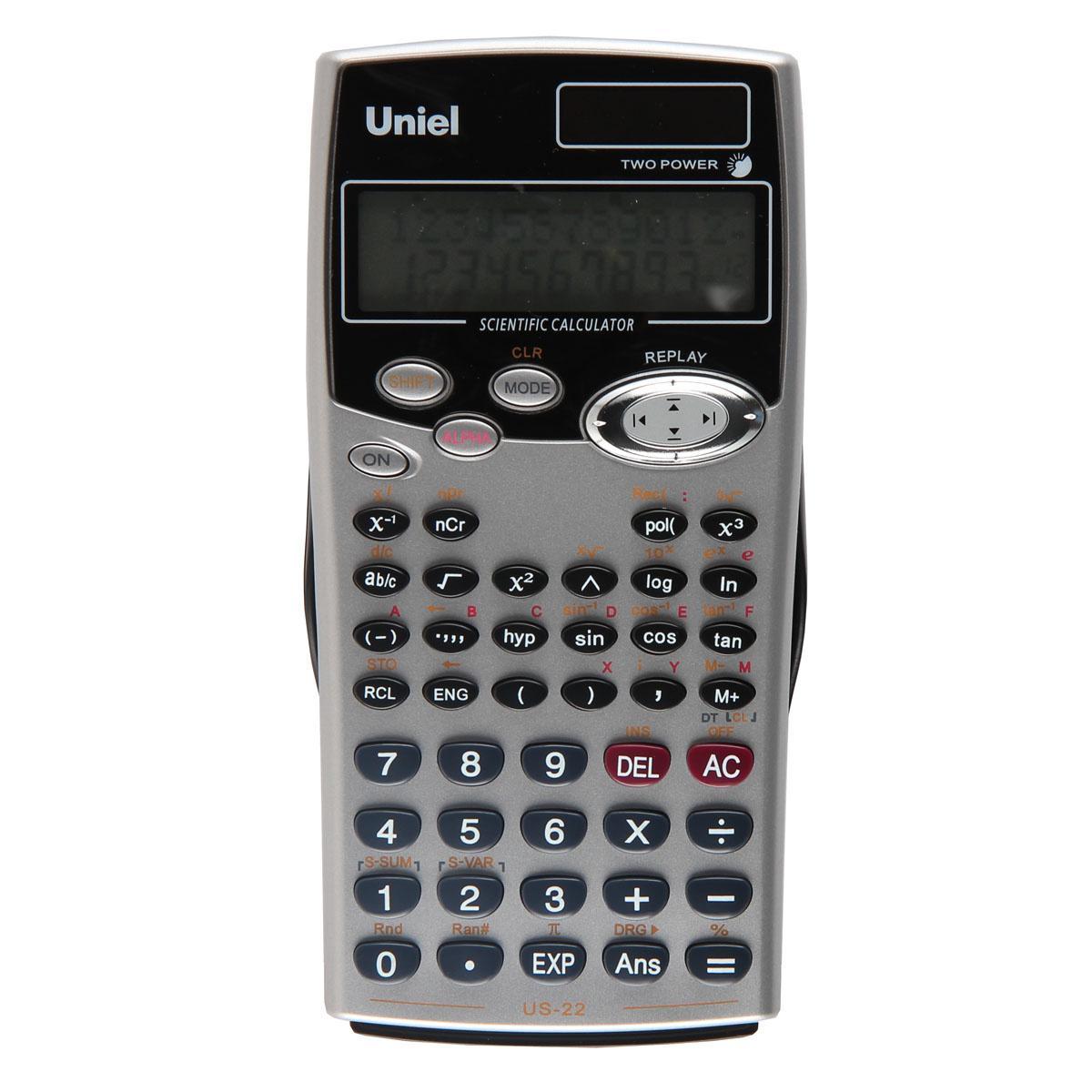 Калькулятор науч. Uniel US-22 159*80*19мм, 10 разр.мантиссы+2разр.экспоненты
