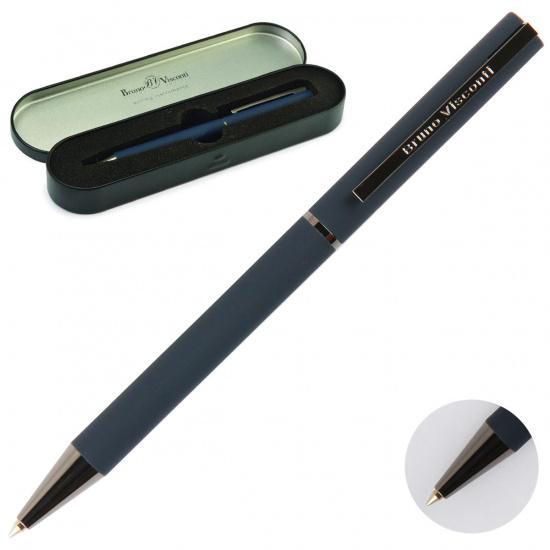 Ручка шариковая, подарочная, пишущий узел 1,0мм, корпус круглый, цвет чернил синий Bergamo BrunoVisc