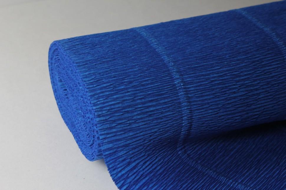 Креппированная бумага  50 см*250см,180г/м.в цвете Bartotecnika Rossi синий