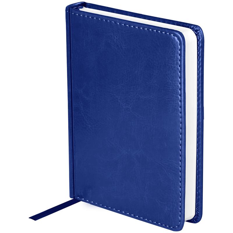 Ежедневник датированный 2022г., A6, 176л., кожзам, OfficeSpace "Nebraska", синий