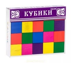 Кубики  "Цветные" 20 шт (Томик)
