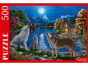 Puz 500д. РыжийКот Ночные волки у озера (Ф500-2699)