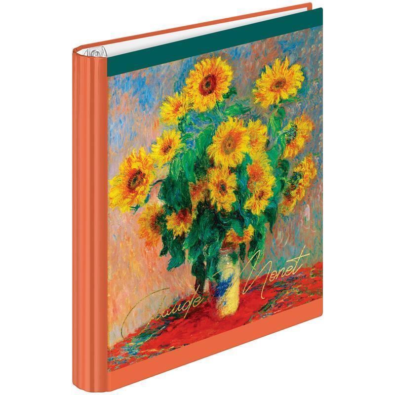 Тетрадь на кольцах А5, 120л., 7БЦ, ArtSpace "Живопись. Claude Monet", глянцевая ламинация, тиснение 