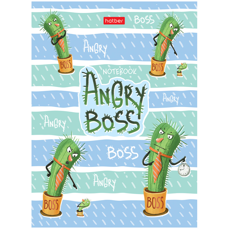 Бизнес-блокнот А6, 64л., Hatber "Angry Boss"