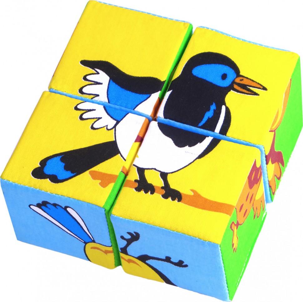 Кубики Собери картинку птицы мякиши