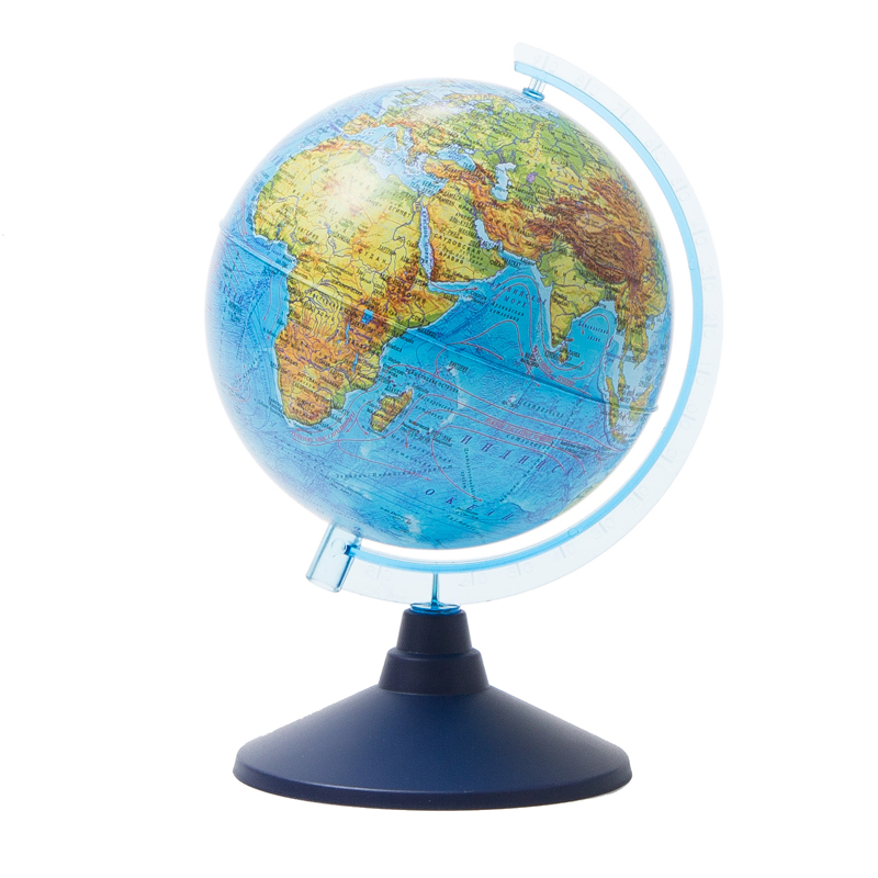 Глобус Земли d15 см Классический физический пластиковая подставка