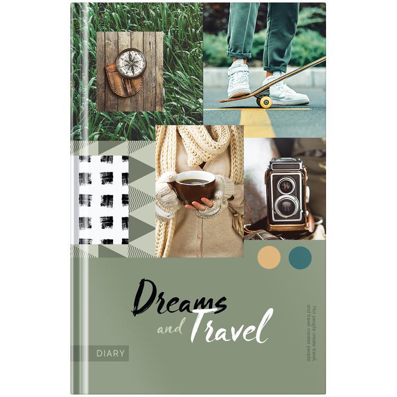 Ежедневник недатированный "Стиль. Dreams and travel" A5, 136л., 7БЦ OfficeSpace