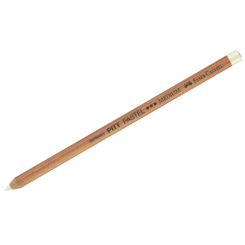 Пастельный карандаш Faber-Castell "Pitt Pastel", цвет 101 белый, средний