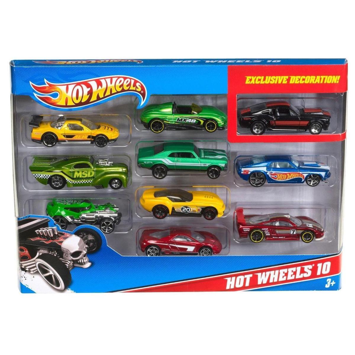 Машинки Hot Wheels в наборе 10 шт 