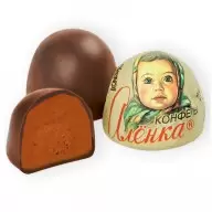 Шоколадные конфеты Красный Октябрь, Аленка, крем-брюле, купол, 250г