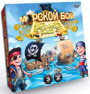 Игр(DankoToys) Игра-стратегия Морской бой Pirate Gold (G-MB-03)