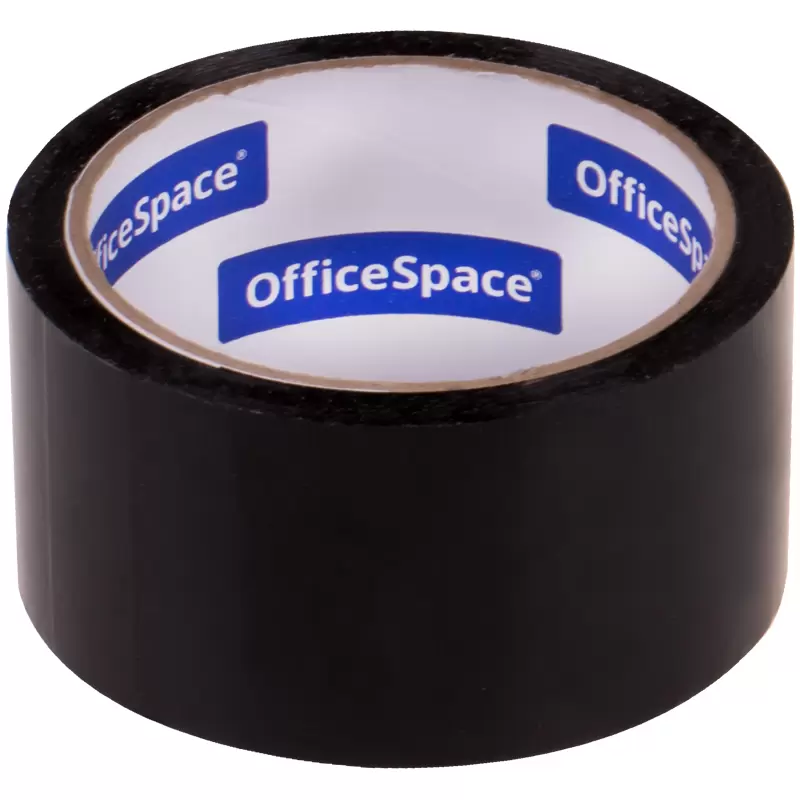 Клейкая лента упаковочная OfficeSpace 48мм*40м 45мкм черная 18878