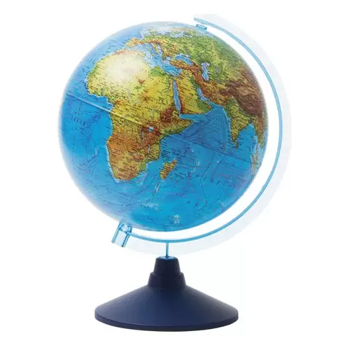 Глобус Земли d25 см Физический пластиковая подставка