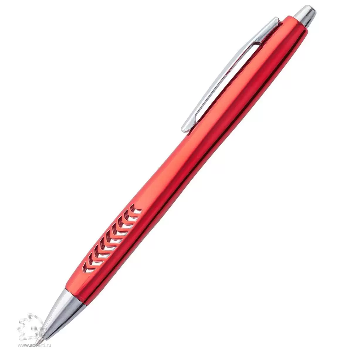 Ручка шариковая  автоматическая красная ET-502 ELLOTT 1mm  5021