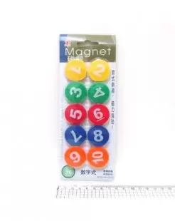 Магниты для досок набор 10шт Magnetic цифры и смайлики