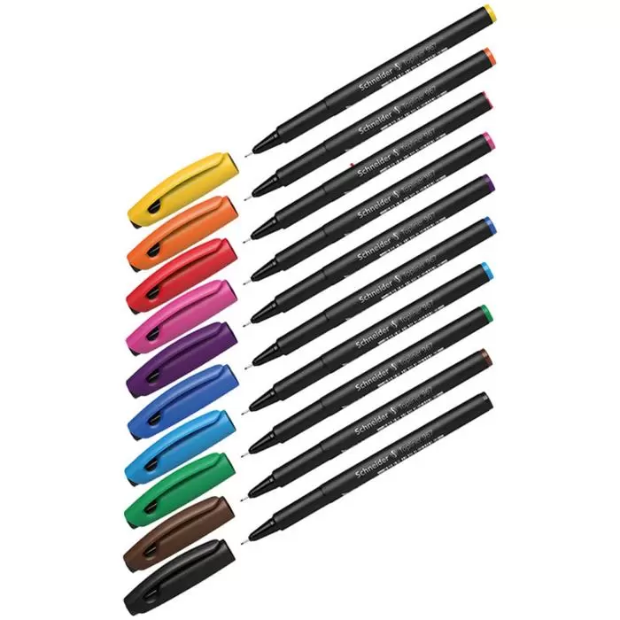 Ручка капиллярная Schneider "Line-Up" ассорти, 0,4мм, дисплей 302742  305182  304832