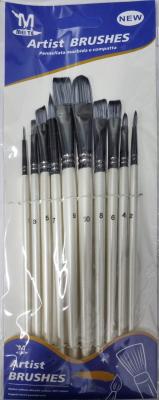 Набор кистей Artist Brushes №92-11, 10шт(1,2,3,4,5,6,7,8,9,10)