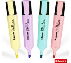 Набор текстовыделителей 4 цвета Luxor Highliter Pastel/Fluorescent Ассорти