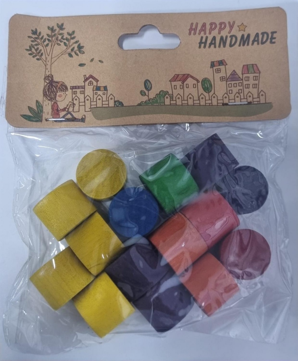 Набор декоративных цветных цилиндров Happy Handmade №669-41
