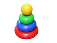 Пирамидка Малышок-шарик 3 кольца  пластмас.