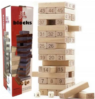 Настольная игра Башня №00661 54pcs blocks
