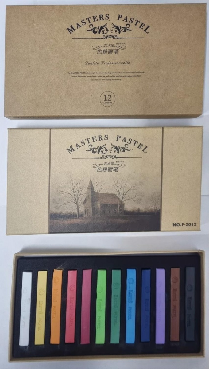 Пастель художественная сухая 12цв., Masters Pastel №F-2012, Maries