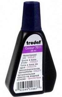 Штемпельная краска TRODAT 28мл.пл/фл.фиолетовая