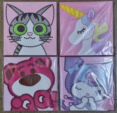 Мозайка из помпонов 30*30см ассорти