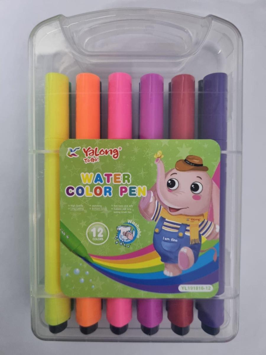 Набор фломастеров  Water color pen YaLong 12 цветов YL-191816-12