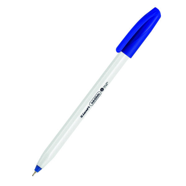 Ручка шариковая Luxor "InkGlide 100 Icy" синяя, 0,7мм, трехгран.