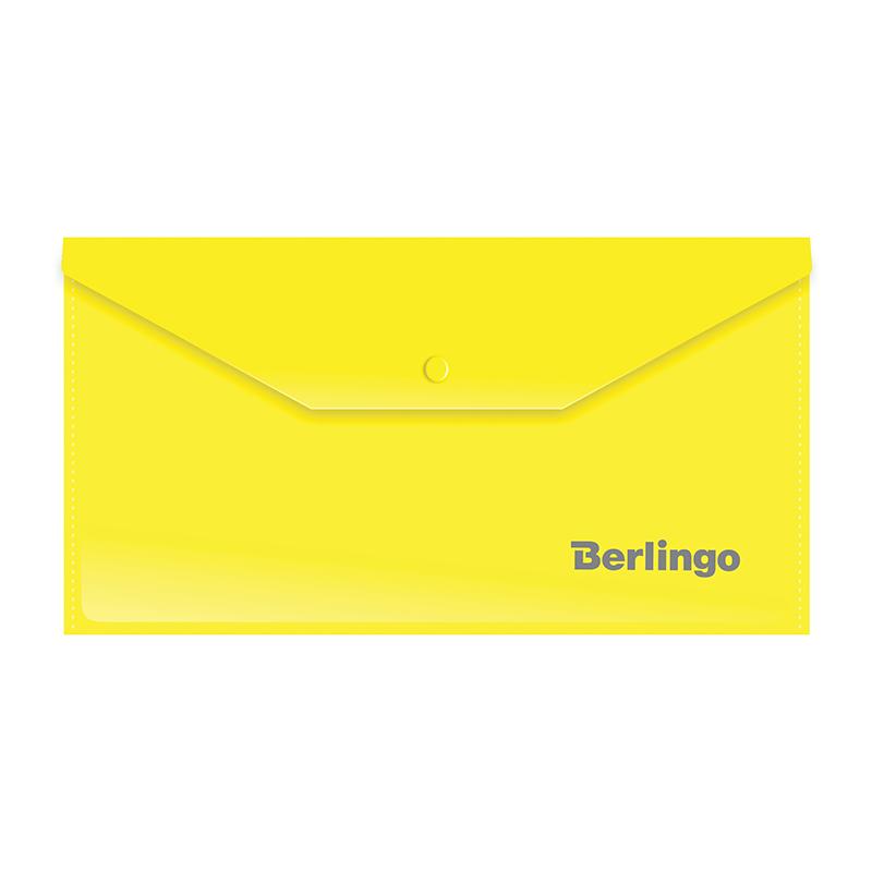 Папка-конверт на кнопке Berlingo, С6, 180мкм, Ассорти