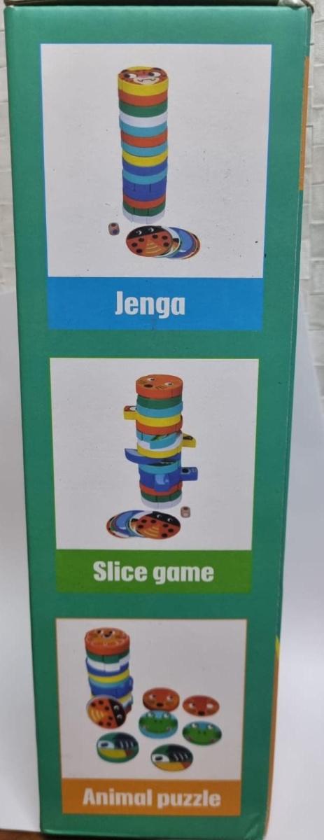 Настольная игра Дженга детская animal puzzle folding music