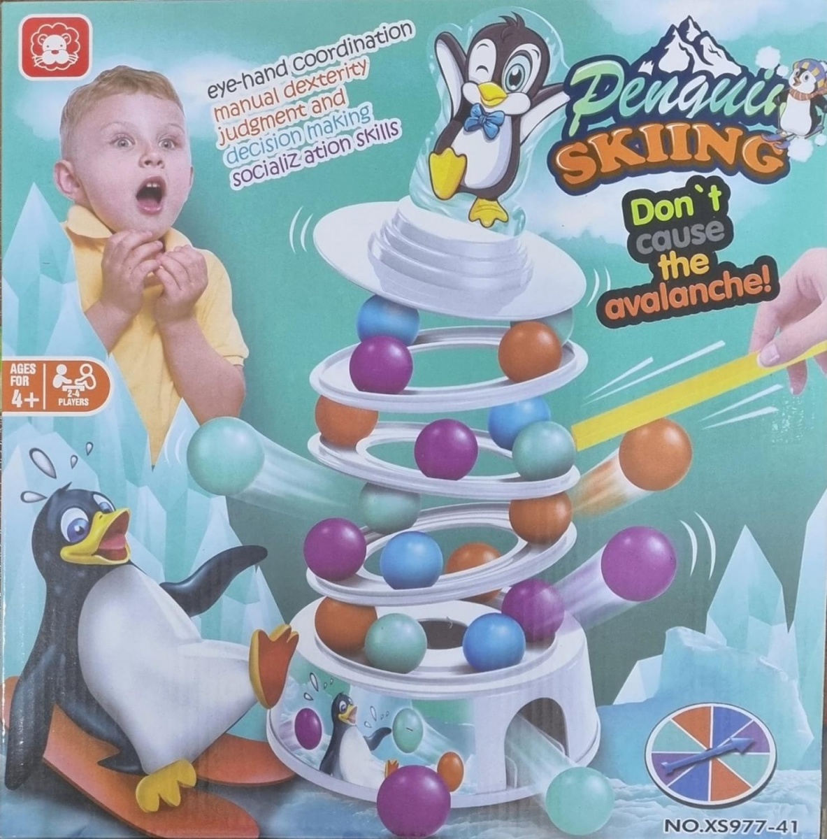 Настольная игра Penquin Sking, 4+, 2-4 игрока