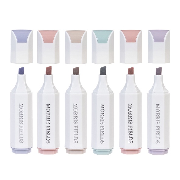 Текстовыделитель Моррис 1мм/5мм ассорти 6 цветов 24 шт. в картонной коробке