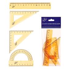 Набор геометрический 25см 4 предмета Combo set 