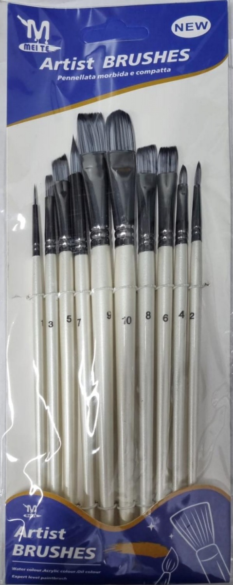 Набор кистей Artist Brushes №92-11/12, 10шт(1,2,3,4,5,6,7,8,9,10)