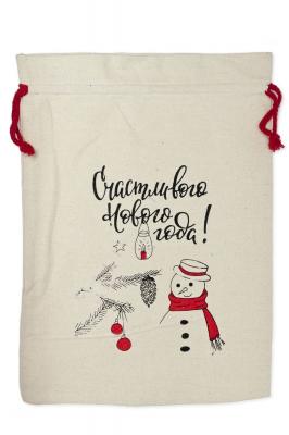 Новогодний мешок для подарков 30*40 2810 Ассорти