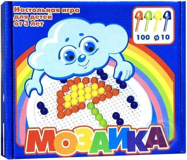 Мозайка 100шт/4цв./d/-10мм. (Росток)