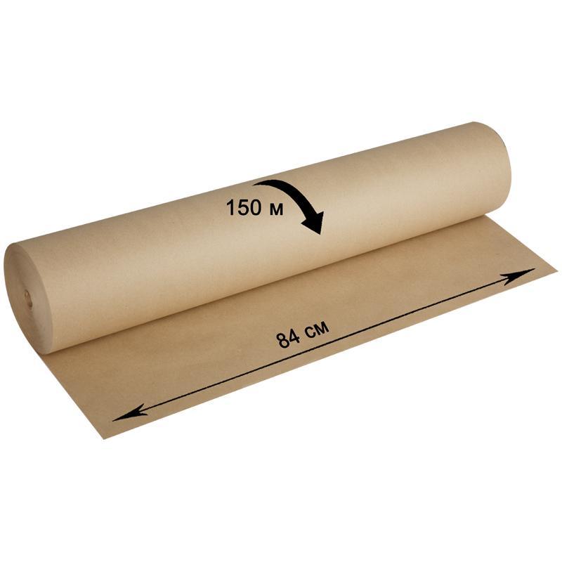 Крафт-бумага в рулоне для упаковки OfficeSpace, 840мм*150м, плотность 78 г/м2  1 метр