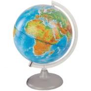 Глобус Земли d25 см Глобусный мир Физико-политический пластиковая подставка с подсветкой