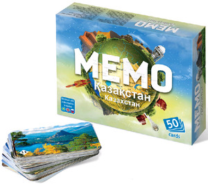 Игр(НескучныеИгры) Мемо-игра Казахстан [3буклета:русс.,казахс.,англ.] (7830)