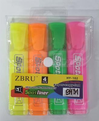 Набор текстовыделителей 4цвета Yalong Pastel Neon highlighter/Sport Liner Неон
