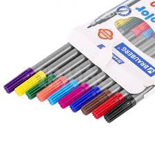 Набор двусторонних фломастеров BRAUBERG PREMIUM "DUAL-TIP" высокого качества в количестве 10 штук, 1