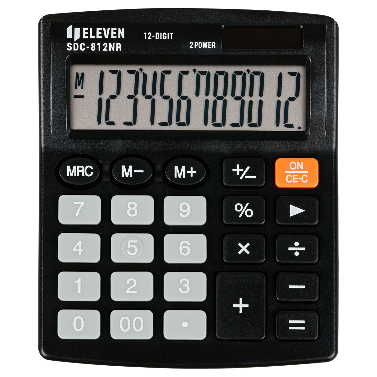 Калькулятор настольный Eleven Business Line CDB1201-BK/BL, 12 разрядов, двойное питание, 155*205*35м