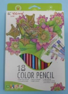 Карандаши цветные Yalong 18цв. ColorPence шестигранный 10032-18