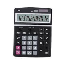 Калькулятор настольный DELI "1631" 12 разрядный, 203х155х42 мм, черный Калькулятор настольный DELI "1631" 12 разрядный, 203х155х42 мм, черный